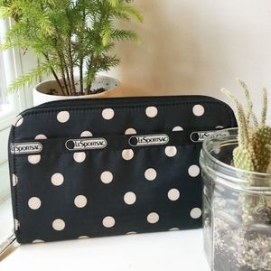 LeSPORTSAC LILY WALLET POLKA DOT